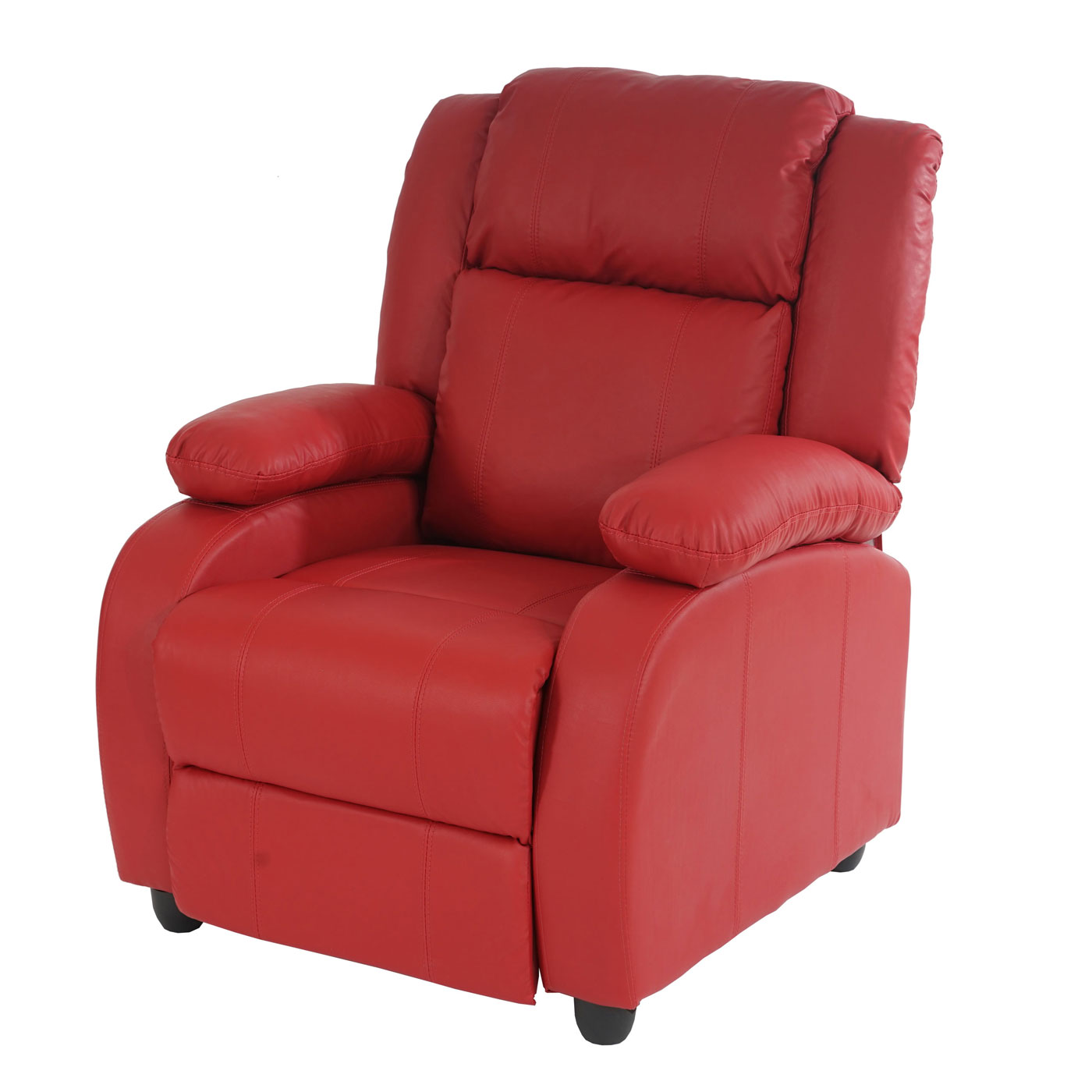 FAUTEUIL TV RELAX fauteuil chaise longue Lincoln, cuir synthétique noir