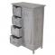 Kommode HWC-D12, Schrank Schubladenkommode, Shabby-Look Vintage 82x55x30cm ~ grau