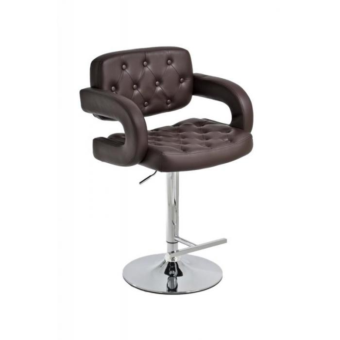 Barhocker Barstuhl Dublin, Kunstleder ~ braun
