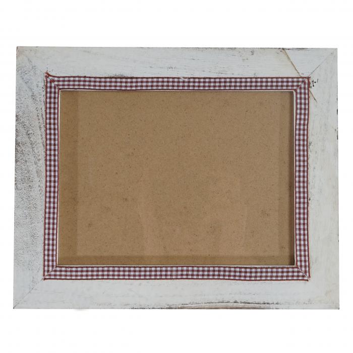 Bilderrahmen T247, Fotorahmen Wand-Rahmen, 19x24cm Shabby-Look Landhaus ~ wei