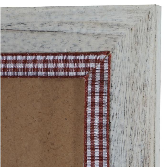 Bilderrahmen T248, Fotorahmen Holzrahmen Wand-Rahmen, 36x51cm Shabby-Look Landhaus ~ braun