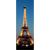 LED-Bild, Leinwandbild Leuchtbild Wandbild, Timer FSC-zertifiziert ~ 100x35m Eiffelturm, flackernd