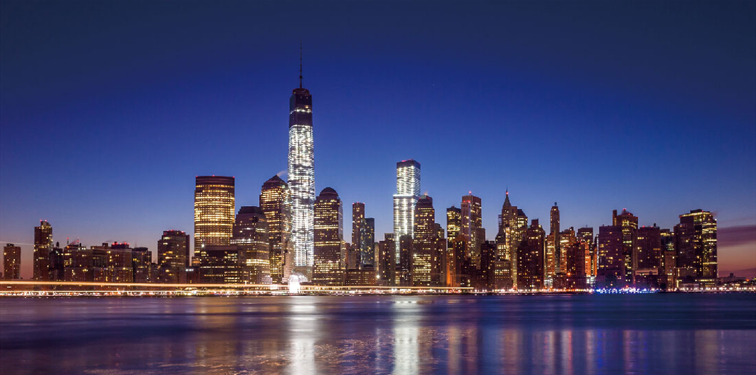LED-Bild 100x50cm One World Trade Center