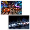 2er-Set LED-Bild Leinwandbild Leuchtbild Wandbild 40x60cm, Timer ~ Cars