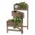 Pflanzregal T275, Standregal Blumenstnder Pflanzkasten, 65x108x15cm, Holz Shabby-Look Vintage ~ braun