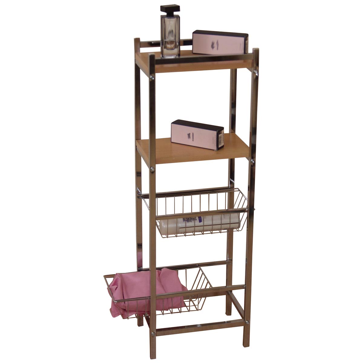 {Badezimmer regal
32} H99, Standregal Regal Badregal, herausziehbare Gitterkörbe ... | {Badezimmer regal
32}