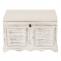 Defekte Ware (Holz gebrochen und Verschlu lose SK5) | Holztruhe T356, Aufbewahrungstruhe, Shabby-Look 50x76x45cm ~ wei