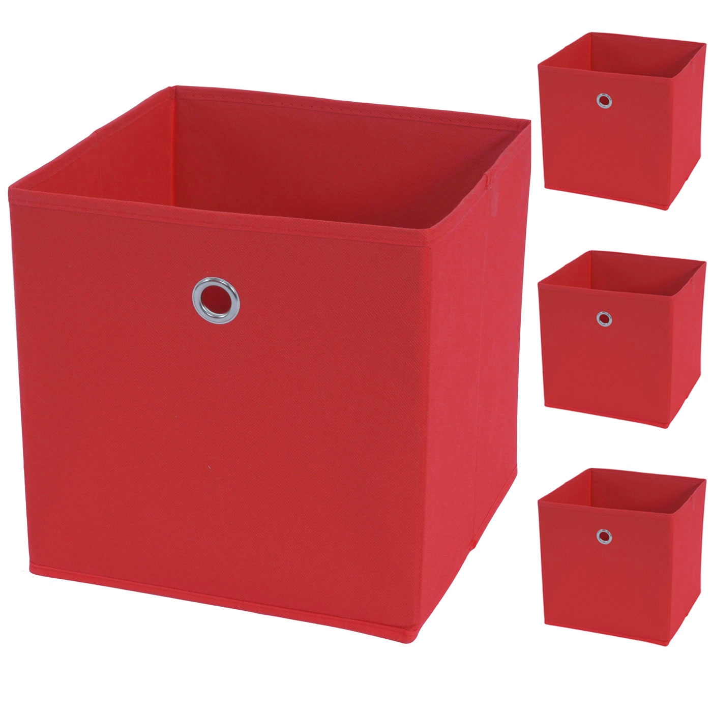 Aufbewahrungsbox Ordnungsbox Stoff/Textil 28x28x28cm  Sch 3er Set Faltbox H362 
