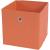 Faltbox T362, Aufbewahrungsbox Ordnungsbox, Stoff/Textil 28x28x28cm ~ orange