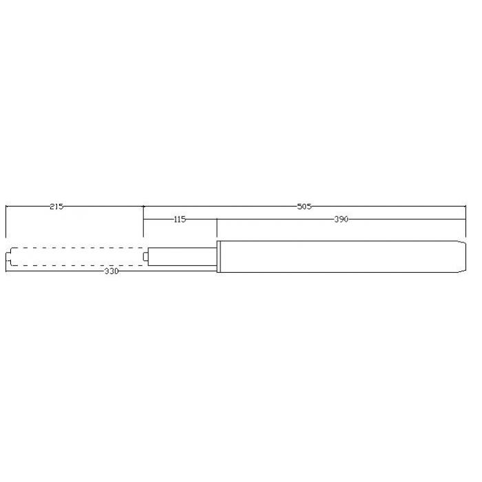 2 Stücke Gasdruckfeder für Bürostuhl 22cm Schwarze Gasdruckdämpfer