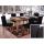 6x Esszimmerstuhl Stuhl Küchenstuhl Littau ~ Textil, schwarz, helle Beine