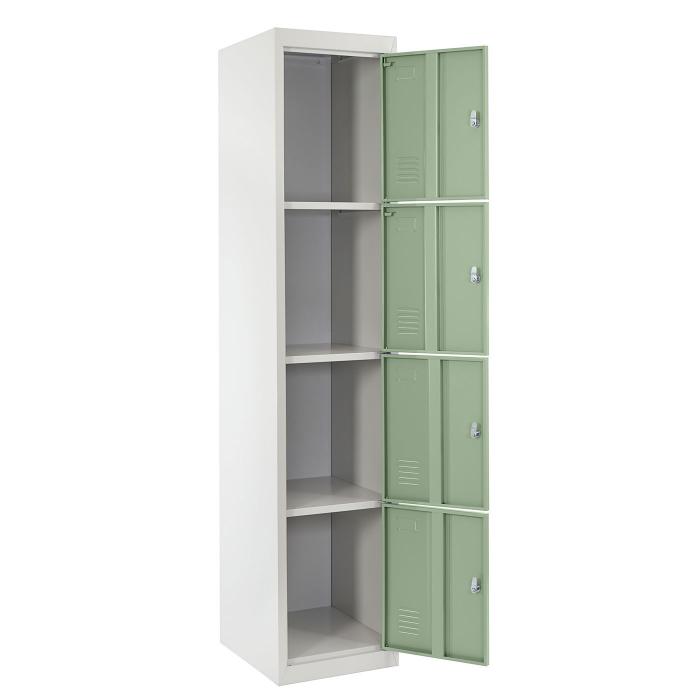 B-Ware (Beulen SK3) | Schliefach Boston T163, Schliefachschrank Wertfachschrank Spind, Metall 180x38x45cm ~ grn