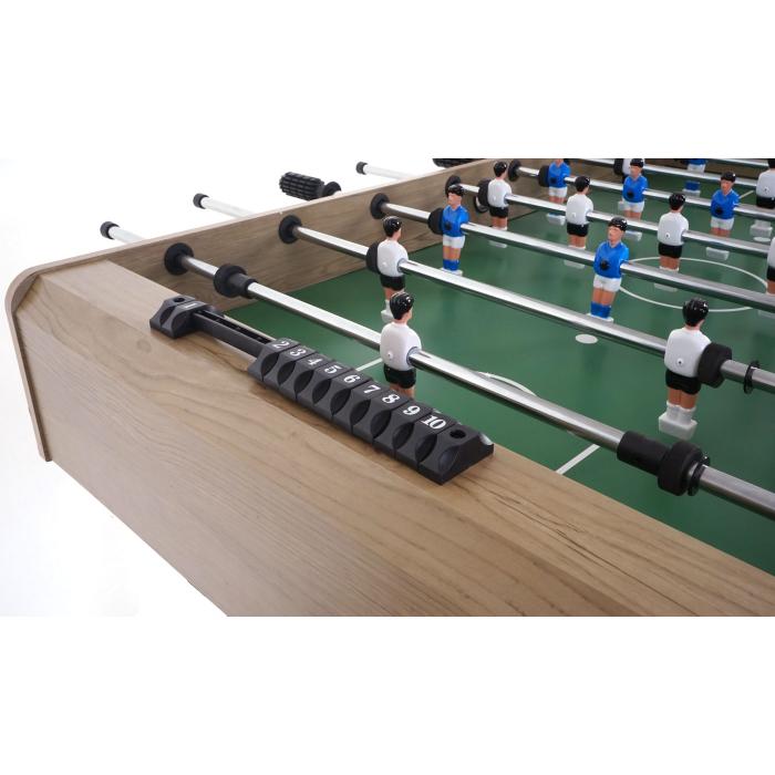 Tischkicker London, Kicker Kickertisch Tischfussball, klappbar 84x121x105 ~ natur