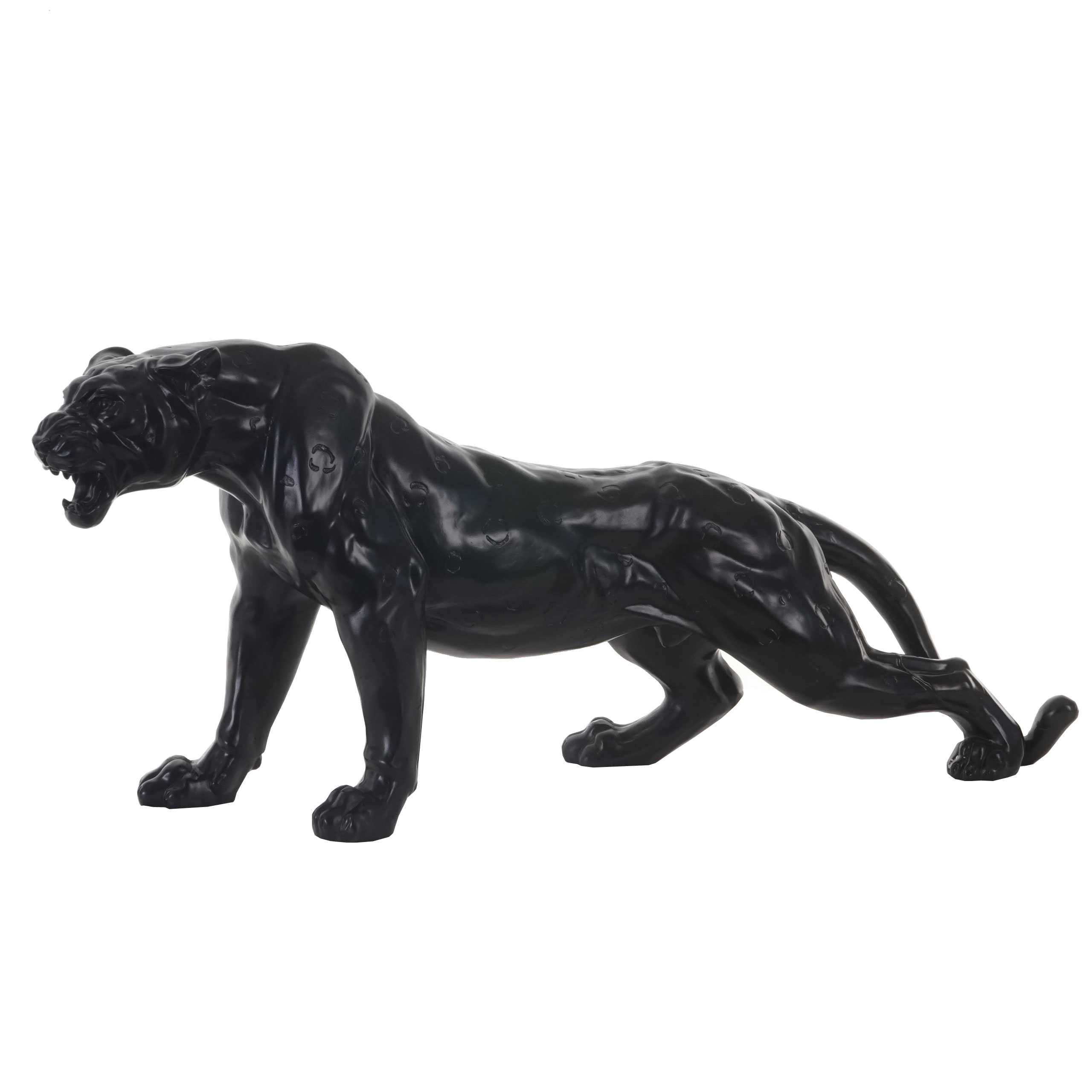 Polyresin Skulptur Deko Figur Leopard 59cm, Puma Panther, In Polyresin Skulptur Deko Figur Leopard 59cm, Puma Panther, In
