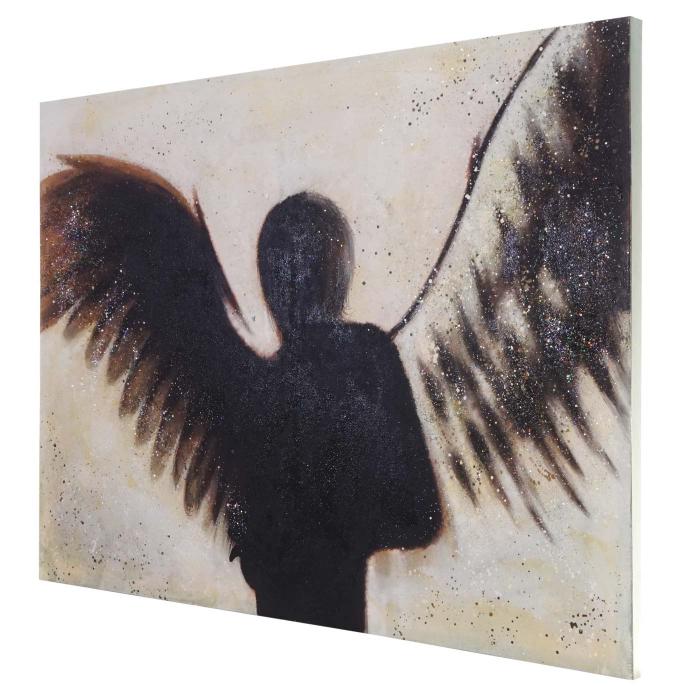 Ölgemälde Engel, 100% handgemaltes Wandbild Gemälde XL, 120x90cm