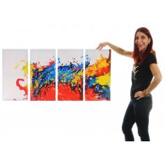 Ölgemälde Wave, 100% handgemaltes Wandbild Gemälde XL, 120x60cm