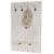 Wandgarderobe HWC-D13, Garderobe Garderobenpaneel, 6 Haken 91x60cm ~ wei shabby