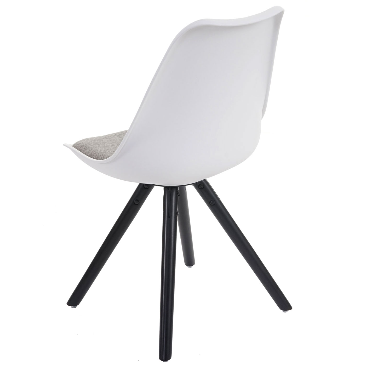 Chaise Grise Pied Blanc