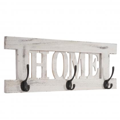 Wandgarderobe HWC-C60 Home, Garderobe Garderobenpaneel, Shabby-Look Vintage 55x21cm ~ wei, shabby