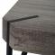 Couchtisch Kos T573, Wohnzimmertisch, 43x110x60cm MVG-zertifiziert ~ Wildeiche, dunkle Metall-Fe