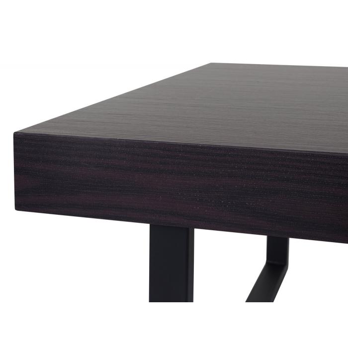 Couchtisch Kos T576, Wohnzimmertisch 40x110x60cm MVG-zertifiziert ~ Wenge, dunkle Metall-Fe