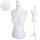 Schneiderpuppe T220, Schaufensterpuppe Torso weiblich, Schaumstoff ~ Weiß mit Spitze