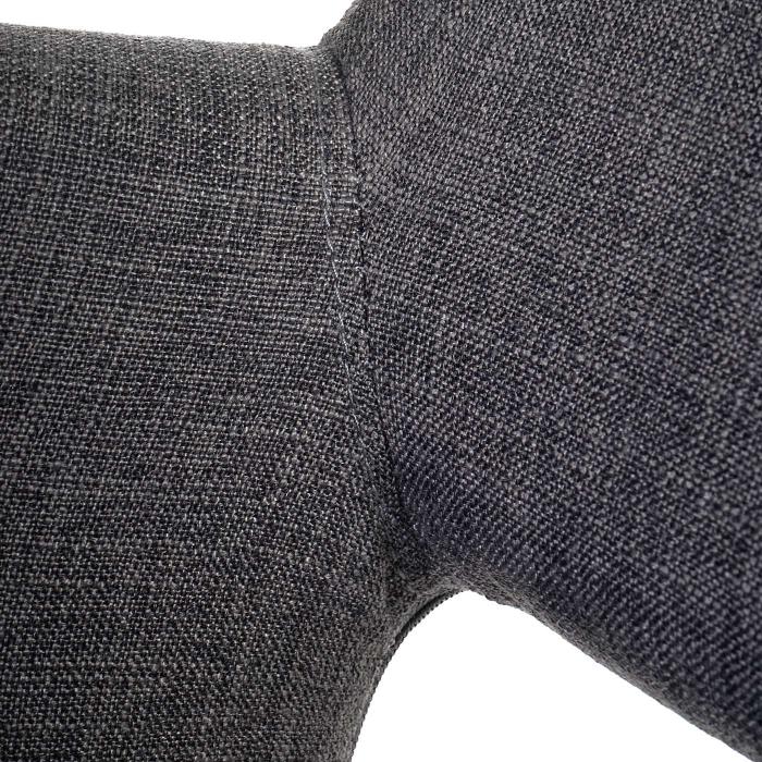 Esszimmerstuhl HWC-A50 II, Stuhl Kchenstuhl, Retro 50er Jahre Design ~ Textil, grau, helle Beine