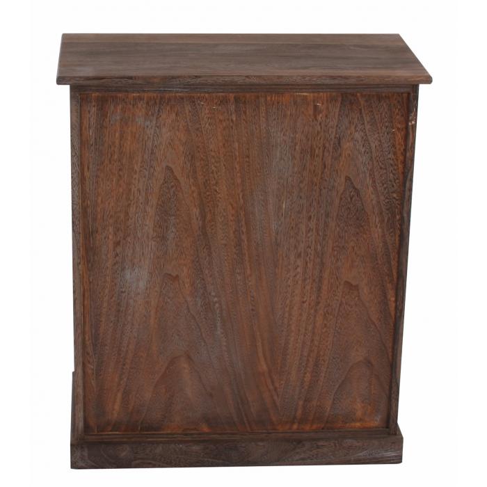 B-Ware (Beschdigungen an Tre SK3) | Kommode Schrank, 78x66x33cm, Shabby-Look, Vintage ~ braun