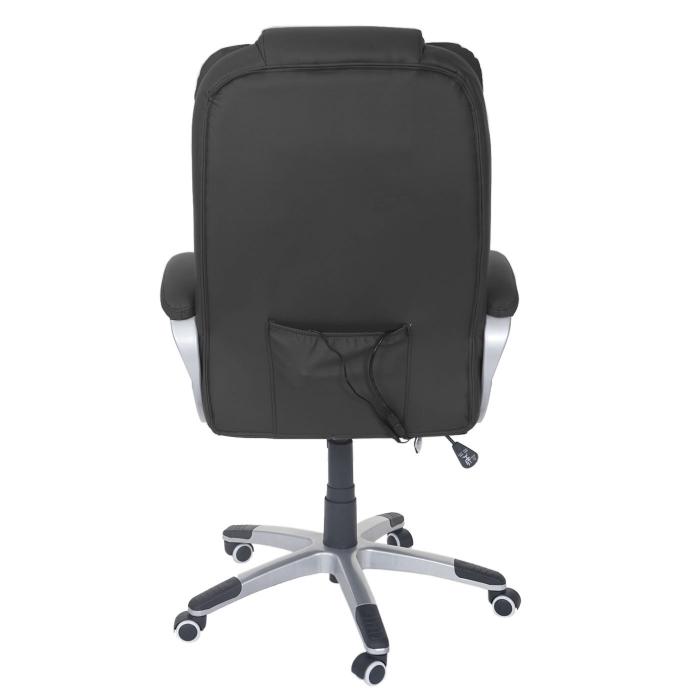 Massage-Brostuhl Blackburn, Massagestuhl Drehstuhl Chefsessel, Kunstleder ~ schwarz