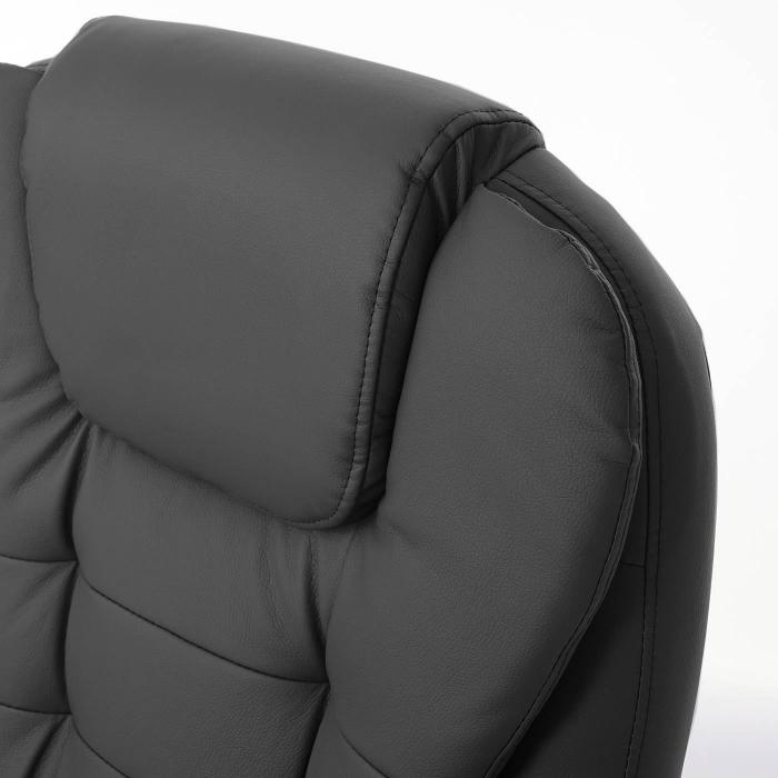 Massage-Brostuhl Blackburn, Massagestuhl Drehstuhl Chefsessel, Kunstleder ~ schwarz