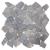 Steinfliesen Vigo T687, Marmor Naturstein-Fliese Mosaik, 11 Stück je 30x30cm = 1qm ~ grau