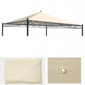 Ersatzbezug fr Dach Pergola Pavillon Cadiz 3x3m ~ creme