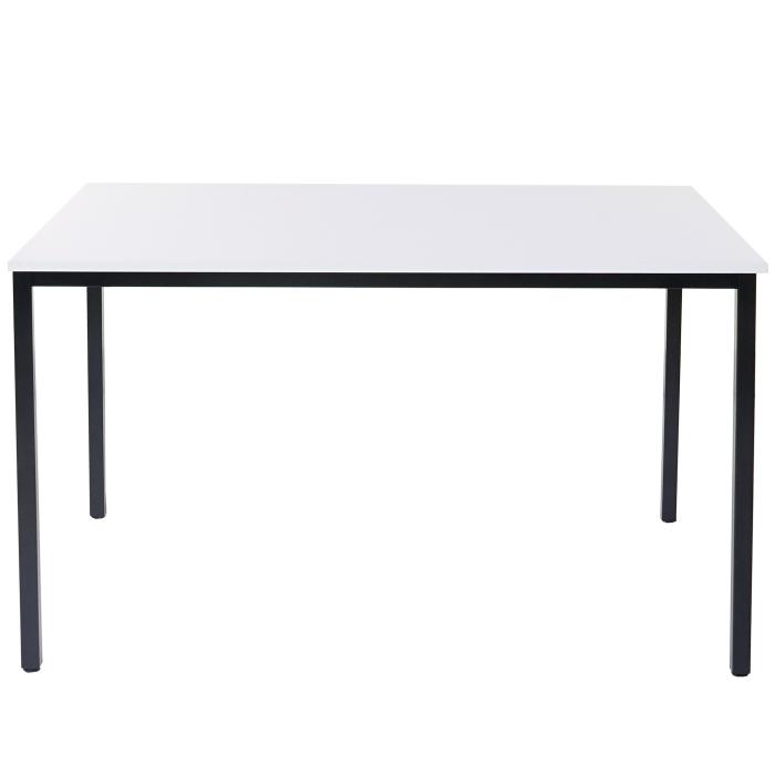 Schreibtisch Braila, Konferenztisch Brotisch Seminartisch, 160x80cm MDF ~ wei