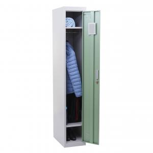 Spind Boston T163, Garderobenschrank Kleiderspind Umkleideschrank, Metall 180x30x50cm nach ASR A4.1 ~ mint-grn