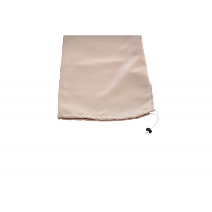 Schutzhlle fr Sonnenschirm bis 3m, Abdeckhlle Cover mit Kordelzug ~ creme