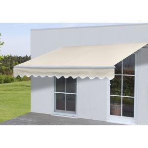 Alu-Markise T792, Gelenkarmmarkise Sonnenschutz 5x3m ~ Polyester Creme