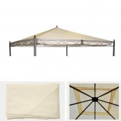 Ersatzbezug fr Dach Pergola Pavillon Cadiz 4x4m ~ creme