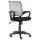 Bürostuhl Chefsessel Drehstuhl A02 Stoff/Netzbezug ~ schwarz/grau