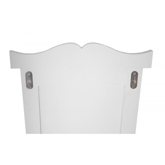 2er-Set Garderobe T33, Wandgarderobe Garderobenpaneel, Wandhaken Holz 109x28x4cm ~ wei lackiert