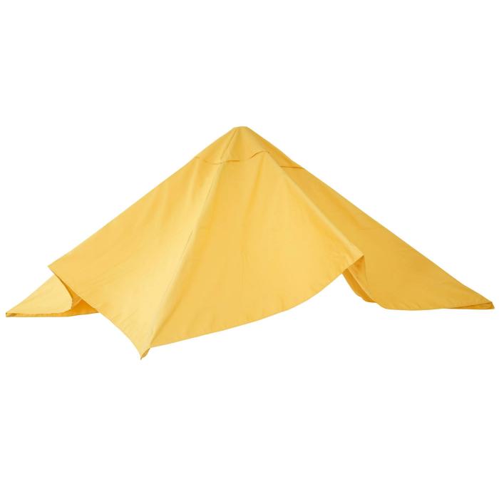 Ersatz-Bezug fr Luxus-Ampelschirm HWC-A96, Sonnenschirmbezug Ersatzbezug, 3x3m (4,24m) Polyester 2,7kg ~ gelb