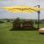 Gastronomie-Ampelschirm HWC-A96, Sonnenschirm 3x3m (Ø4,24m) Polyester Alu/Stahl 23kg ~ gelb ohne Ständer