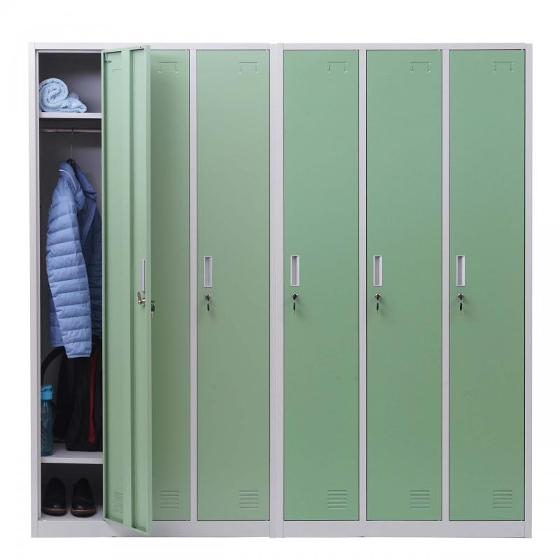 Schliefach Boston T829, Spind Wertfachschrank Schliefachschrank, Metall 6 Fcher ~ grn