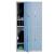 Schliefach Boston T829, Schliefachschrank Wertfachschrank Spind, Metall 6 Fcher ~ blau