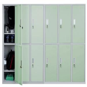 Schliefach Boston T829, Schliefachschrank Wertfachschrank Spind, Metall 12 Fcher ~ grn