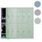Schliefach Boston T829, Schliefachschrank Wertfachschrank Spind, Metall 12 Fcher ~ grn