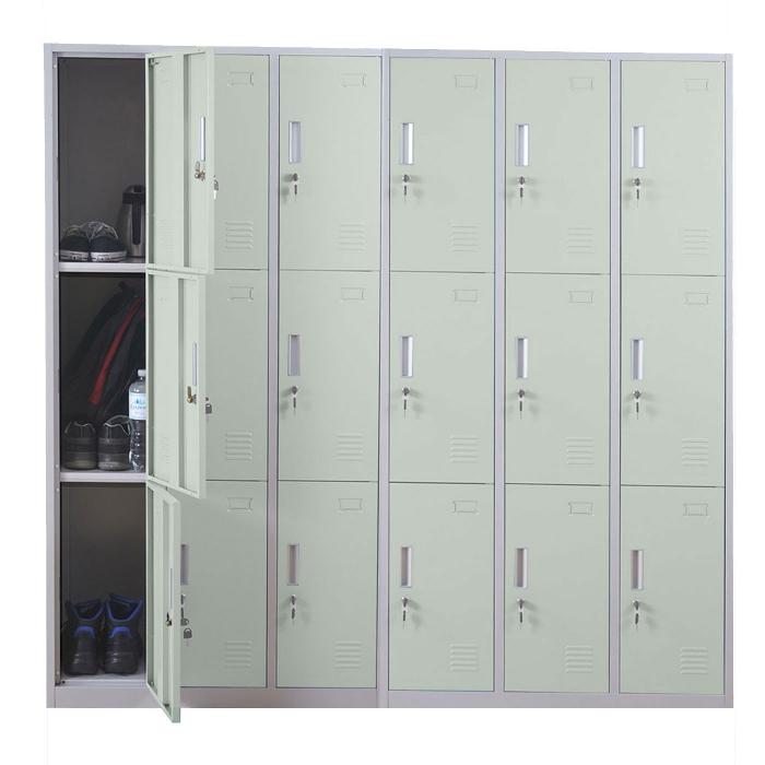 Schliefach Boston T829, Schliefachschrank Wertfachschrank Spind, Metall 18 Fcher ~ grn