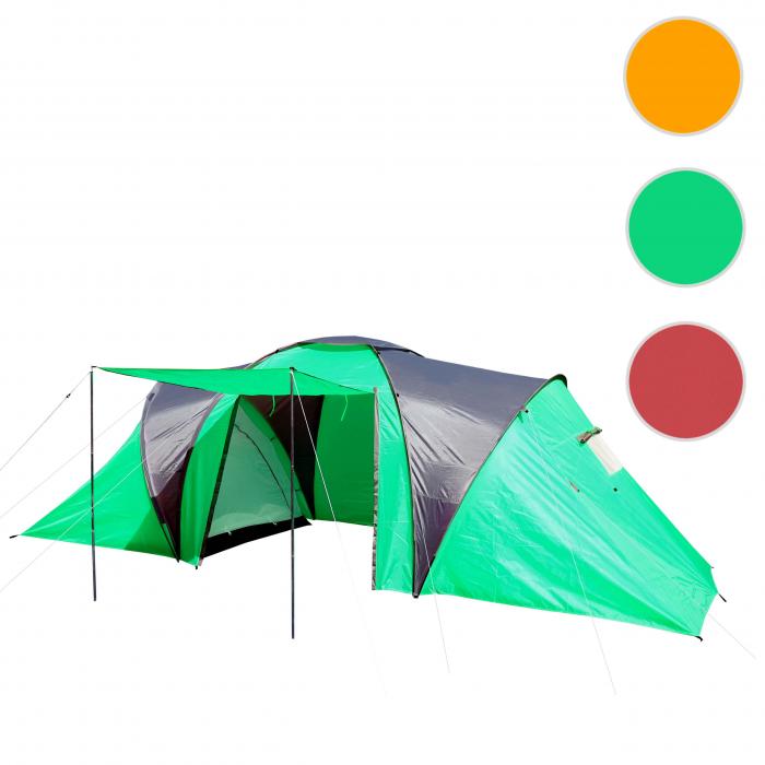 Campingzelt Loksa, 6-Mann Zelt Kuppelzelt Igluzelt Festival-Zelt, 6 Personen ~ grn