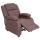 Fernsehsessel Lincoln, Relaxsessel Liege Sessel, Stoff/Textil ~ mahagony