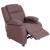 Fernsehsessel Lincoln, Relaxsessel Liege Sessel, Stoff/Textil ~ mahagony