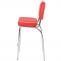 2er-Set Barhocker Avellino, Barstuhl Tresenhocker, Retro 50er Jahre Design, Kunstleder FSC ~ rot-wei